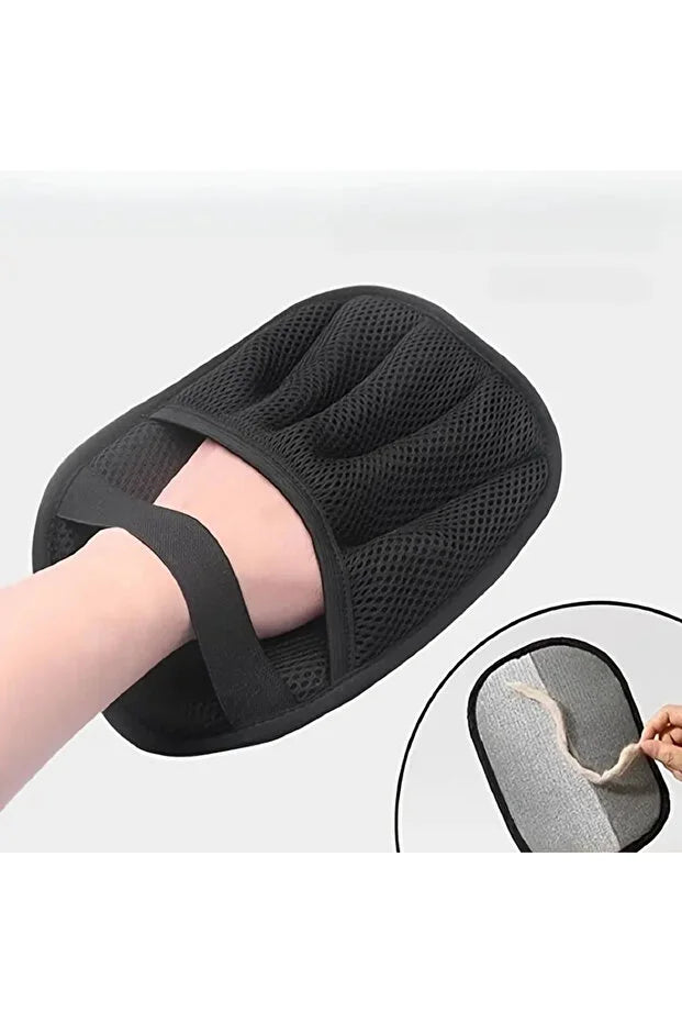 Evcil Hayvan Tüy Toplama Eldiveni – Statik Temizleyici Ped Koltuk Yastık Kumaş Uyumu